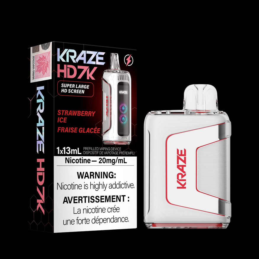 Kraze HD7K Disposable Strawberry Ice