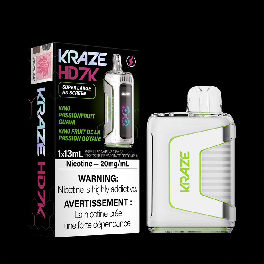 Kraze HD7K Disposable Kiwi Passionfruit Guava