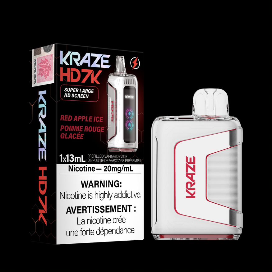 Kraze HD7K Disposable Red Apple Ice